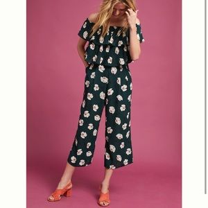 NWOT off the shoulder floral jumpsuit